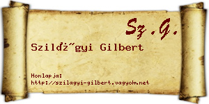 Szilágyi Gilbert névjegykártya